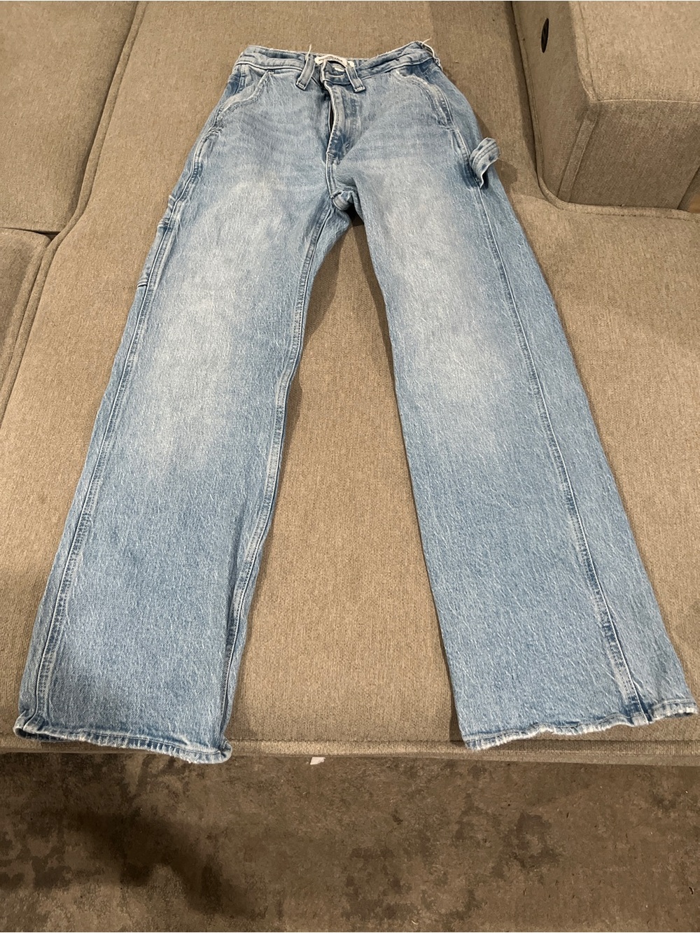 Abercrombie & Fitch Curve Love Light Wash High Rise Jeans Size 24 00